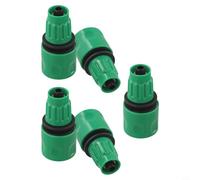 Kit di riparazione per tubi flessibili espandibili con adattatore a connessione rapida da 3/8", confezione da 5 raccordi telescopici in plastica, set di connettori per tubo flessibile per giardino ed
