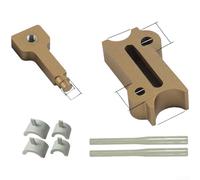 Kit di riparazione per tubi in plastica hot melt, 8 pezzi, per il fissaggio sul posto di perdite in PVC PE e PEX tubazioni idrauliche utilizzando il metodo di fusione a caldo