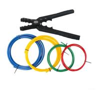 Kit di riparazione per tubi in rame con piegatubi e pinze manuali, strumento 6 in 1 per tubi in rame e alluminio da 1/4", 3/8", 1/2", 5/8", 3/4", 7/8" di diametro, per HVAC e set di utensili manuali