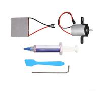 Kit di riparazione per ventilatore camino a legna, kit motore generatore termoelettrico per funzionamento autoalimentato ventola stufa, basso rumore per sistema di riscaldamento domestico