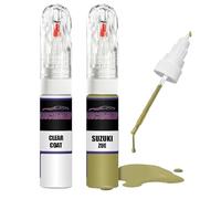 Kit di riparazione per vernice per ritocchi al plasma giallo Zue + vernice trasparente per ritocchi