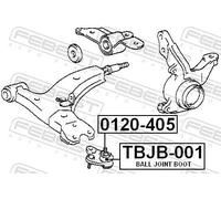 Kit di riparazione perno braccio oscillante Assale anteriore inferiore TBJB-001
