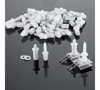 Kit di riparazione persiane 85 per pezzi plastica metallo durevole | 85 pezzi, diverse dimensioni, materiale durevole, parti in metallo antiruggine, aspetto bianco