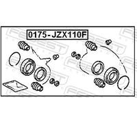 Kit di riparazione pinza freno Assale anteriore 0175-JZX110F FEBEST per LEXUS GS