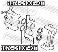 FEBEST 1876-C100F-KIT Kit di revisione della pinza freno