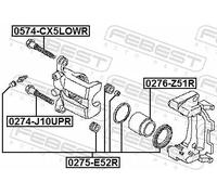 FEBEST 0275-E52R Kit di revisione della pinza freno
