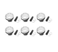 Kit di riparazione pistone 6 pezzi Pistone motore con segmenti e perno AJ20P6 LR121443 per Jaguar F-Pace 3.0L per Land per Rover Range per Sport