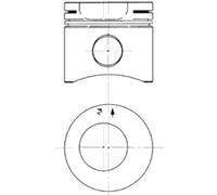 Kit di riparazione, pistone/canna del cilindro KOLBENSCHMIDT 90563960