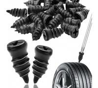 Kit di riparazione pneumatici da 48 pezzi per auto e moto, set universale per la riparazione di forature per pneumatici grandi e piccoli, ki