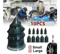 Kit di riparazione pneumatici senza camera d'aria, 10 pezzi, chiodi in gomma per auto, moto e camion (10 pezzi grandi)