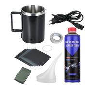 Kit di riparazione polimero liquido Kit di ristrutturazione fari auto Agente lucidante Kit di riparazione lampada di recupero fari auto per rimozione graffi