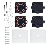 Kit di riparazione pompa aeratore con interruttore bianco, per HP 80, CS103EL, per AQUA-SAFE AS500, WHITEWATER DF-50, Hoot per TROY Air H365-H600, incl. 8 viti, 2 valvole d'aria, 1