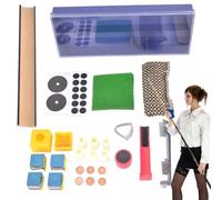 Kit di riparazione punta di coda di biliardo - Kit di strumenti di riparazione di biliardo, testa di coda di file, sostituzione di lucidatrice multiuso leggera, punte per bastone da biliardo