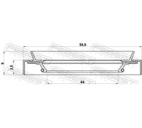 Kit di riparazione sospensione NOS-P11 FEBEST per NISSAN INFINITI