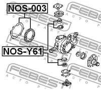 FEBEST Kit riparazione, Fuso a snodo NOS-Y61 NISSAN,Patrol GR V SUV (Y61),Patrol GR IV SUV (Y60, GR),Patrol GR IV Camion pianale / Telaio (Y60)