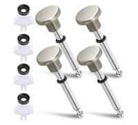 Kit di riparazione stelo deviatore vasca da bagno 4 pezzi con stelo valvola ABS guarnizioni in gomma e bicchieri in plastica per uso standard (montaggio corso d'acqua)