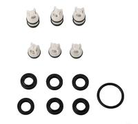 Kit di riparazione testa di pulizia della pompa con valvole di controllo dell'olio di tenuta e rondelle per 220 V per rondelle auto portatili domestiche funzionamento stabile della pompa (triangolo)