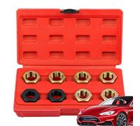 Kit di riparazione thread, kit di riparazione filo metrico | Kit Metric Restorher del cacciatore di filo 8 pezzi, ripensare lo strumento di riparazione portatile Hex Tap Tacking Accessors