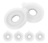 Kit di Riparazione Valvole Tromba 6 Pezzi, Bianco, Plastica | Guarnizioni e Rondelle, Montaggio Semplice, per Musicisti Professionisti, Accessorio per Bassa e Tromba