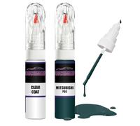 Kit di riparazione vernice per ritocchi per Mitsubishi DK Green PQS + vernice trasparente per ritocchi