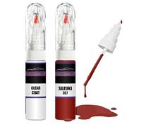 Kit di riparazione vernice per ritocchi per Suzuki Victory Red Z07 + vernice trasparente per ritocchi
