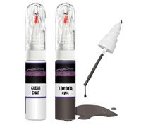 Kit di riparazione vernice per ritocchi per Toyota Dark Cherry 4W4 + vernice trasparente per ritocchi
