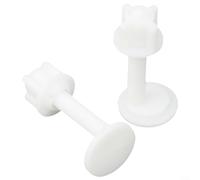 Kit di riparazione WC con bulloni di ricambio per cerniere, viti e accessori di fissaggio in gomma e materie plastiche (A)