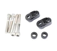 Kit di riposizionamento della svolta per moto, staffa di montaggio per indicatore anteriore compatibile con tubi FXR Sportster da 39 mm 49 mm(black)