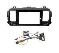 Kit Di Rivestimento Cruscotto Per TOYOTA Per ProAce 2016+, Cornice Per Lettore DVD, Audio E 9 Pollici Montaggio Autoradio(Frame and cable)