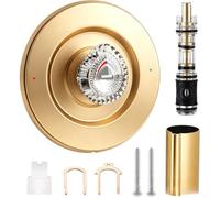 Kit di rivestimento doccia di ricambio per T470 per castello con cartuccia 1225, maniglia singola per vasca da bagno, valvola doccia, set di rosetta in lega di zinco (D)
