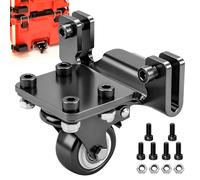 Kit di ruote anteriori in acciaio aggiornato compatibile con M-ilwaukee Packout Rolling Tool Box, kit ruote girevoli Packout, capacità 90,7 kg