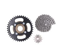 Kit di ruote dentate per catena 420 in acciaio, kit di modifica per moto e ATV con catena 420 a 76 maglie, ruota dentata anteriore da 13T e ruota dentata posteriore da 41T per scoo