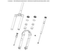 Kit di ruote di compressione Rockshox Crown Race Day Damper Sid/Sid Sl2021 Noir