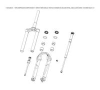 Kit di ruote di compressione Rockshox Rmt 10mm Chgr2 Rl Sid 35mm Slct Noir