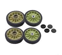 Kit di ruote di ricambio per tosaerba Honda, ruote anteriori e posteriori da 200 mm con copriruota compatibili con HR214, HRU214 HRU215, HRU216D HRU196, confezione da 4
