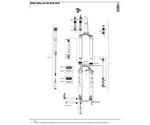 Kit di ruote di rimbalzo Rockshox 29 Reba/Sid/Sid Slct/Sid Sl Slct/Sid Rlc3 Nero