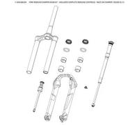 Kit di ruote di rimbalzo Rockshox Race Day Damper- Sid/Sid Sl C1 2021 Noir