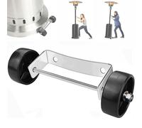 Kit di ruote riscaldanti per terrazza, supporto per la mobilità esterna, di ricambio, per riscaldatori portatili per terrazza, balcone, cortile, giardino, soggiorno, patio