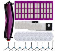 Kit di sacchetti per la polvere con filtro a spazzola laterale principale per Eureka J15 Pro, per coprire tutte le parti di pulizia, dalla spazzola principale ai sacchetti per la polvere e i panni per