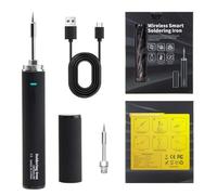 Kit di saldatore senza fili da 1200 mAh, ricaricabile tramite USB, in plastica, adatto per la casa e la creazione di gioielli, saldatori in allenamento (scatola colorata)