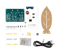 Kit di saldatura elettromagnetica con LED, progetto di apprendimento elettronico fai da te per educazione STEM e formazione su circuiti stampati, decorazione unica da tavolo