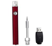 Kit di saldatura in corda senza calma 5V USB RECARGABILE 350MAH, Penna di saldatura regolabile a 3 temperature portatile per elettronica, riparazione di gioielli e hobby fai-da-te