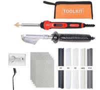 Kit di saldatura in plastica da 100 W Strumento per saldatore a temperatura regolabile con pistola per per la riparazione della superficie(SetB)