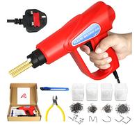 Kit di saldatura in plastica da 70 W, kit di riparazione in plastica, saldatrice a caldo, saldatrice per riparazione saldatura, 800 graffette per saldatura, lega plastica, riparazione crepe per