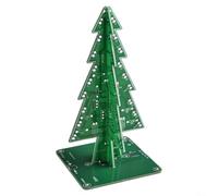Kit di saldatura per albero di Natale 3D, fai da te, elettronica, con 36 PCB LED RGB, progetto scientifico per principianti e studenti, alimentato da USB o 3 batterie AA (7 colori)
