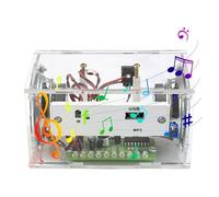 Kit di saldatura per altoparlanti, scatola per la creazione di altoparlanti, visualizzazione dello spettro ad attivazione vocale, kit per la produzione di elettronica, per aule, laboratori e casa