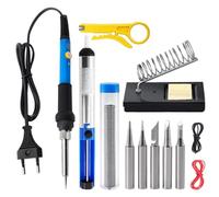 Kit di saldatura per elettronica,Saldatore a regolabile 60 W | Tagliatermico elettrico per la casa circuiti elettronici vetreria gioielli droni computer