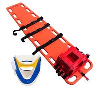 Kit Di Salvataggio Con Tavola Spinale Acquatica - 72"x17"x2" Portatile Per Il Trasporto Di Pazienti Con Supporto Per Il Collo E Testiera, Barella Per Ambulanza In Plastica PE Leggera