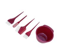 Kit di Sbiancamento per Capelli, Kit Colorare per Tinture Capelli con di Pettine Professionale Uso Domestico e Salone (WINE RED)
