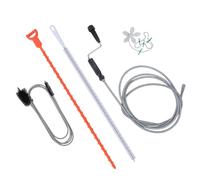 Kit di sblocco di drenaggio, 5 pezzi, spirali da 300 cm, 61 spazzole, serpente da 19,7 cm, adatto per bagno, cucina, tubazioni domestiche, scolo di drenaggio del bagno